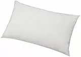 Amazon Basics - Set da 2 Copricuscini Ipoallergenici, Bianco, 50 x 80 cm