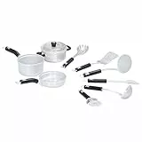 Theo Klein 9428 WMF Saucepan and Kitchen Utensil Set I Including Saucepan , Frying Pan, Pizza Cutter, Mixing Spoon and Much more , Toys for Children aged 3 and over