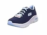 Skechers Arch Fit Big Appeal, Sneaker Donna, Navy Knit Mesh Lt Blue Trim, 39 EU