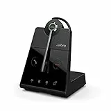 Jabra Engage 65 On-Ear DECT Cuffie Wireless Convertibili - Certificate Skype For Business - Cancellazione Avanzata del Rumore per Telefoni Fissi e Softphone - Nero - Versione UE