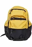 Urban Classics Zaino Colourblocking 43 cm, 18,4 l, Giallo/Nero/Nero, 43, Zaino Casual