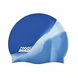 Zoggs Cuffia, Multi Colour Silicone cap Unisex Adulto, Argento Blu, Taglia unica