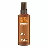 PIZ BUIN, Olio Solare Intensificatore dell’Abbronzatura, Tan & Protect, Protezione Alta 30SPF, Filtro Solare UVA/UVB, Assorbimento Rapido Non Grasso, 150ml