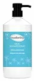 Inodorina, Dog Shampooing, Shampoo per Cani con Pelo Lungo, Mantiene Il Manto Morbido, Idrata e Protegge la Cute, con Estratto di Malva e Lino, con Filtro UV, Senza Parabeni, 1 litro