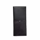 Tommy Hilfiger Portafoglio da uomo in vera pelle RFID lungo bifold segretaria, Ranger Nero, taglia unica