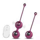 Silicone Kēgēl Bàll 2 in 1 Palline con Telecomando Per il Pelvico Palline,9 Modalità di Màssaggio,USB Ricaricabile,Impermeabile,para Controllo della Vescica ed Esercizi del Pavimento Pelvico per Donna