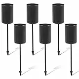 6 Pezzi Porta Candela Metallo, Portacandela Vintage, Portacandele Con Spina, Corona d'Avvento, Decorazioni Per Matrimoni, Compleanni, Cena a Lume di Candela, Natalizie (Nero)