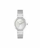 Hugo Orologio Analogico al Quarzo da Donna con Cinturino in Maglia Metallica in Acciaio Inossidabile Argentato - 1540130