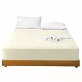 KEOWIN - Lenzuolo con Angoli in Microfibra, Lenzuolo Sotto con Angoli Matrimoniale 180x200, Lenzuolo Sotto con Angoli Elasticizzati, Beige