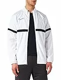 Nike Dri-Fit Academy 21, Giacca Sportiva Unisex-Adulto, Bianco/Nero/Nero/Nero, S