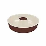Guardini Chocoforme, Stampo ciambella 25cm, Acciaio con rivestimento antiaderente, Colore beige-cioccolato