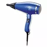 Valera Vanity Hi-Power Royal Blue, asciugacapelli a ioni professionale, potente e di lunga durata, motore digitale, 2400 watt, Blu