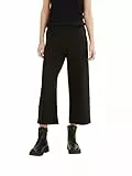 TOM TAILOR Denim Le signore Pantaloni Culotte in tessuto a costine 1034494, 14482 - Deep Black, M