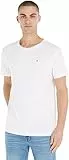 Tommy Hilfiger T-shirt Maniche Corte Uomo Scollo Rotondo, Bianco (White), M