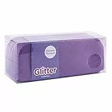 APLI 18949 - Astuccio in silicone glitterato - Collezione Glitter - Lilla - Astuccio per matite - Astuccio scuola