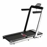 FP-TECH - TAPIS ROULANT ELETTRICO PIEGHEVOLE RICHIUDIBILE CAMMINATA SLIM LED BLUETOOTH APP (Grigio)