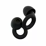 Loop Quiet Tappi Orecchie per dormire – Dispositivi di protezione dell’udito morbidi e riutilizzabili in silicone per il sonno - 8 Inserti auricolari XS/S/M/L. Riduzione del rumore SNR 26dB – Nero