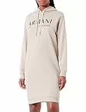 ARMANI EXCHANGE Felpa con Cappuccio, Logo Stampato sul Davanti Vestito, Nose, S Donna