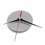 NOBRAND - Orologio da parete al quarzo, con meccanismo di puntatore fai da te, kit di strumenti di riparazione, colore: Argento