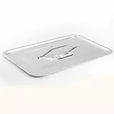 Pentole Agnelli ALMA183B55 Coperchio Rettangolare Piano Angoli Tondi per Art. 150/151 Spessore 3 Millimetri, Diametro 55X36 Cm