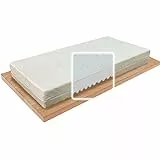 Foppapedretti Materassino per Culla Lettino Antisoffoco 64x124 Alto 11cm, DISP. Medico DETRAIBILE, Rivestimento con Tessuto in Fibra di Legno