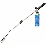 Bakaji Bruciatore Erba a Gas Butano Propano Portatile Diserbante Termico di Piante Erbacce Lunghezza 80 cm Fiamma Ossidrica Weed Burner Accensione Pizoelettrica Manutenzione Giardino Esterno