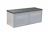 Garden Friend - Baule di plastica, 390 L, Colore Grigio