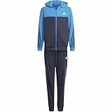 adidas B Cotton TS, Tuta da Ginnastica Bambini e Ragazzi, Top:Bright Blue/Shadow Navy Bottom:Shadow Navy S22/Bright Blue, 13-14 Anni