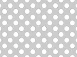 SET 4 TOVAGLIETTE americane VINILE stampa digitale POIS 33X45 CM diversi colori Made in Italy (GRIGIO)