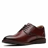 Clarks Malwood Lace, Oxford Uomo, Pelle Marrone, 43 EU