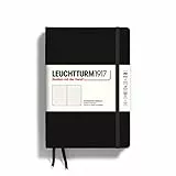 LEUCHTTURM1917 329398 Taccuini Medium (A5), Copertina rigida, Puntini, Nero