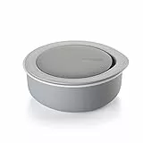 Guzzini 5460033 Salad Box Pranzo con Set Posate e Vano Porta Condimenti, 100% Riciclabile, Made in Italy, 1.3 Litri, Plastica