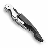 LACOR - 63044 - Cavatappi da cameriere Luxe, acciaio inox, cavatappi + apribottiglie + lama corta capsule, apribottiglie e apribottiglie 3 in 1