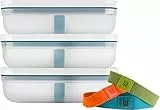 Zwilling Fresh & Save - Set di contenitori per il pranzo, misura L, 3 pezzi, in plastica, La Mer