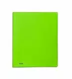 Favorit Portalistino Neon 40 Buste Lisce, 22 x 30 cm, Verde Fluo