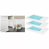 PetSafe Lettiera per Gatti Autopulente Coperta, Grigio, 51.75 x 29.69 x 71.12 cm + PetSafe PAC19-14264 Vassoio per Lettiera in Cristalli Blu Scoopfree di Ricambio - Confezione da 3-8.1 kg