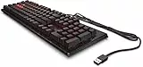 HP - Gaming OMEN Encorder Tastiera, Switch Cherry MX Red, Tecnologia Meccanica Antighosting N-Key Rollover, LED Dedicati e Regolabili, Tasti Multimediali, Piedini Regolabili 2 Posizioni, USB, Nera