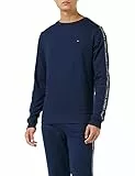 Tommy Hilfiger Felpa Uomo senza Cappuccio, Blu (Navy Blazer), L