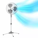 Innoliving INN-503 Ventilatore a Piantana | 40 cm di Diametro | 3 Pale in Plastica | Griglia Mesh | 3 Velocità | Altezza Regolabile | Angolo Inclinazione | Modalità Oscillazione | Potenza 45W