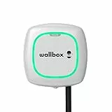 Caricabatterie Wallbox Pulsar Plus per veicoli elettrici - Potenza regolabile fino a 7,4 kW - Connettore Tipo 2 -Connessione Wi-Fi, Bluetooth. OCPP compatibile. (Type 2-7.4 KW | 5 m, White)