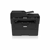 Brother MFC-L2750DW Stampante Multifunzione Laser 4 in 1 Bianco e Nero, Velocità di Stampa 34 ppm, Scheda di Rete Cablata, Wi-Fi, NFC, Fronte-Retro Automatico, ADF da 50 Fogli, Display Touchscreen
