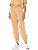 The Drop Dominique, Pantaloni Jogger Informali in Pile Lavato da Donna, Marrone Chiaro, S