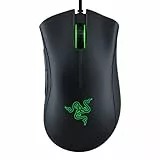 Razer - Mouse ottico da gioco DeathAdder Essential, 6400 DPI, 5 tasti programmabili, interruttori meccanici, impugnature laterali gommate, colore nero classico