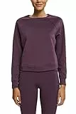 ESPRIT Sports Felpa SUS Maglia di Tuta, Melanzana, XXL Donna