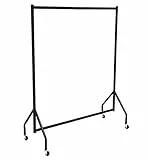 Amazon Basics Stand appendiabiti ad alta resistenza, 1,21 x 1,52 m, Nero