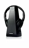 Meliconi cuffia tv wireless HP DIGITAL, 100% Digitale con base di ricarica di design, colore nero