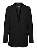 VERO MODA Giacca blazer classico con un bottone e vestibilità morbida. Nero