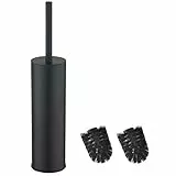 BGL Supporto rotondo per scopino per WC in acciaio inox 304 (nero)