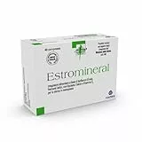 Estromineral Integratore Alimentare Menopausa con Isoflavoni di Soia, Fermenti Lattici, Equiseto, Calcio e Vitamina D3, senza Glutine e Lattosio, 40 Compresse