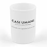 AL PRODUCTION Tazza Mug CASI UMANI DESCRIZIONE DIVERTENTE - Tazza regalo di compleanno - Divertente - Humor